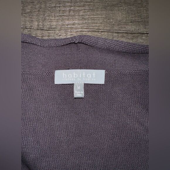 Habitat‎ Women’s Short Grey Open Front Cardigan Size M - Picture 4 of 7